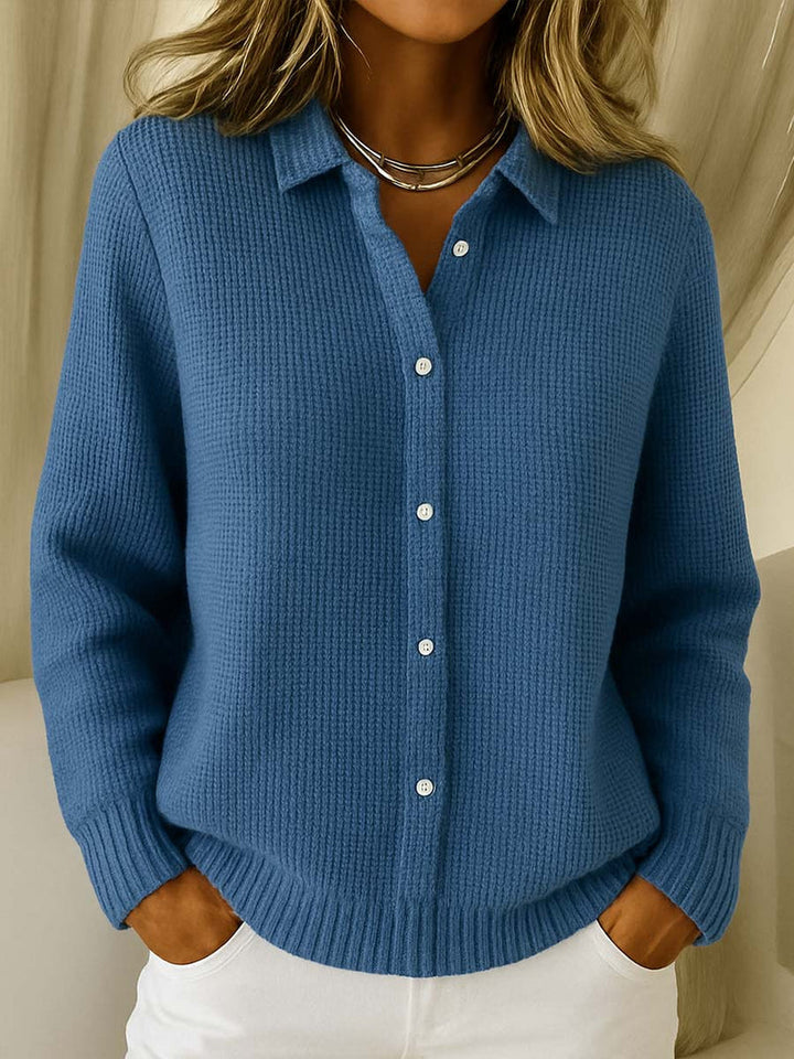 Nofar - Cardigan Clasic Din Tricot cu Nasturi