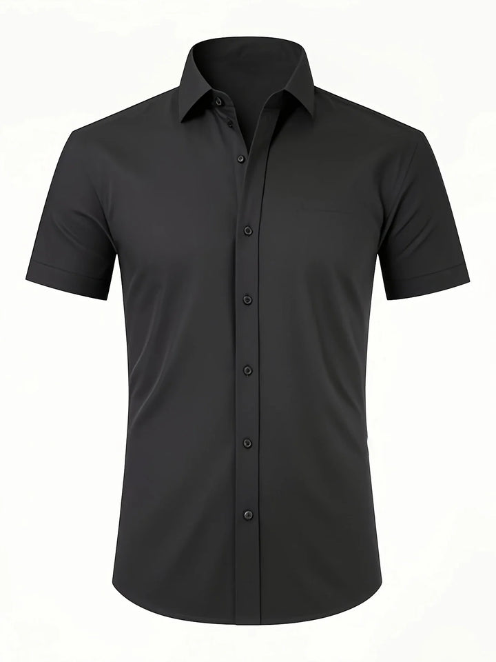 Ezra - Cămașă Elegantă Croială Slim Cu Nasturi
