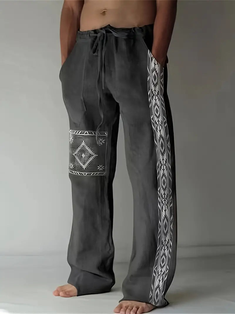 Daniil - Pantaloni In Stil Etnic Cu Buzunare