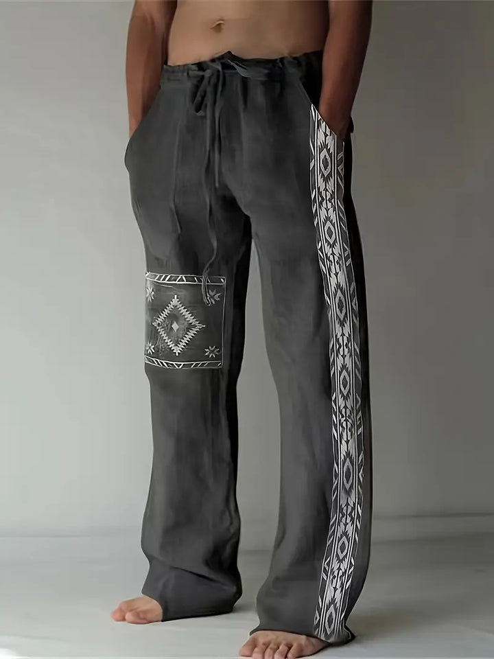 Daniil - Pantaloni In Stil Etnic Cu Buzunare