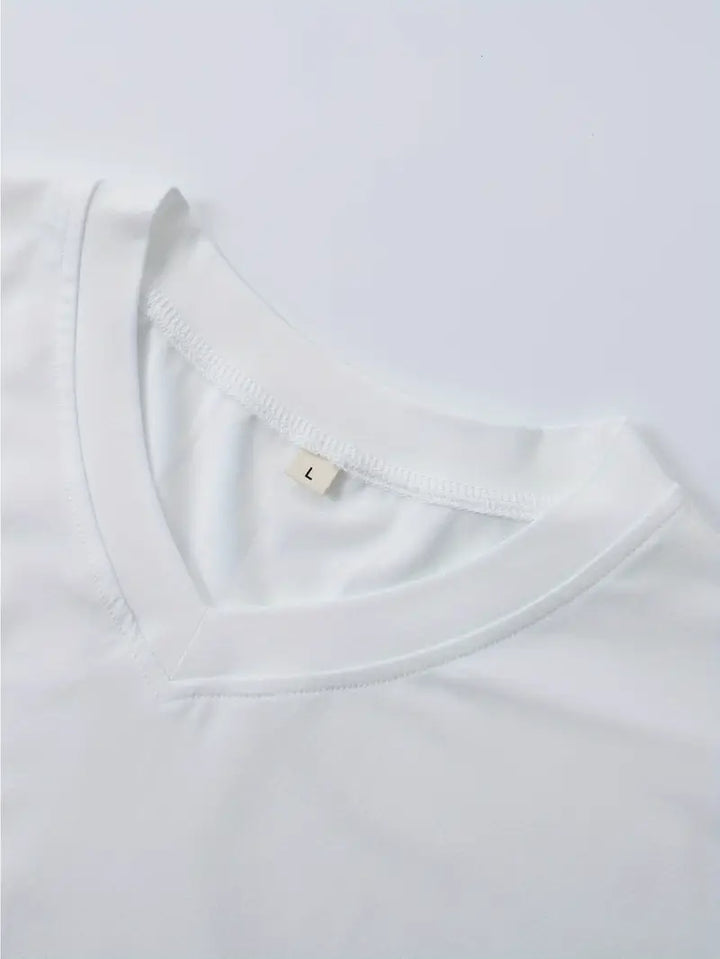 Fraga - Tricou Elegant Cu Mâneci Scurte