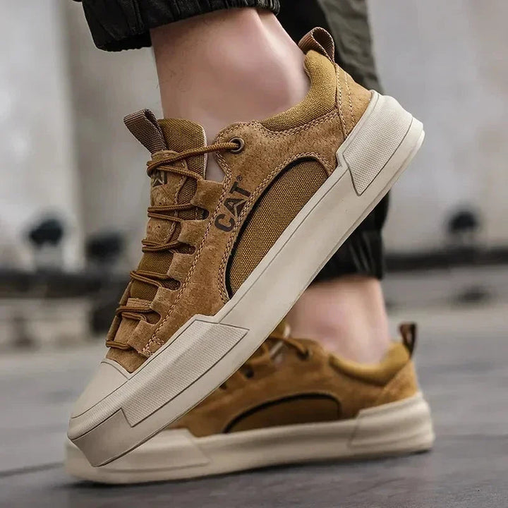 Atherton - Adidași Casual Din Piele de Căprioară cu șireturi