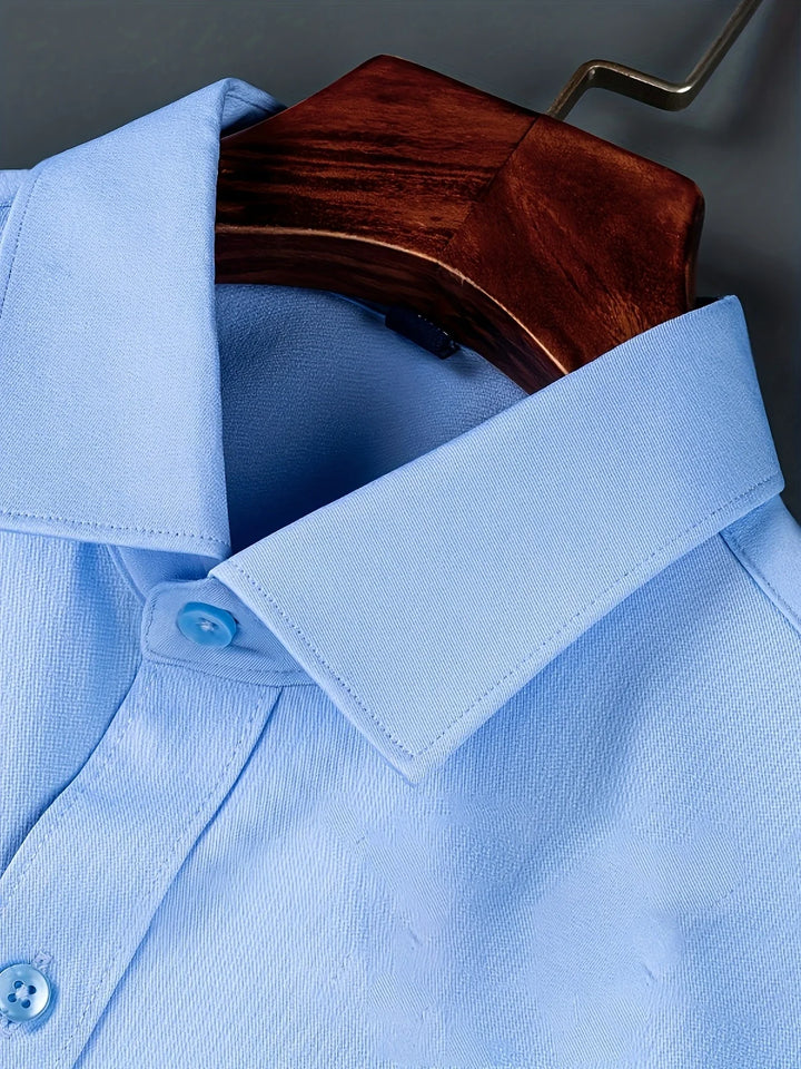 Ezra - Cămașă Elegantă Croială Slim Cu Nasturi