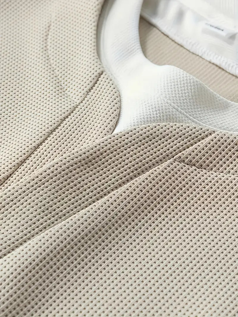 Aldous - Tricou Cu Mâneci Lungi Waffle