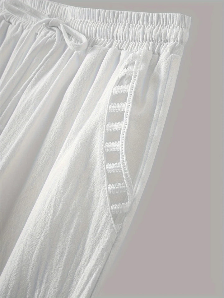 Tracey - Contrastul Trim Pantaloni Tăiați