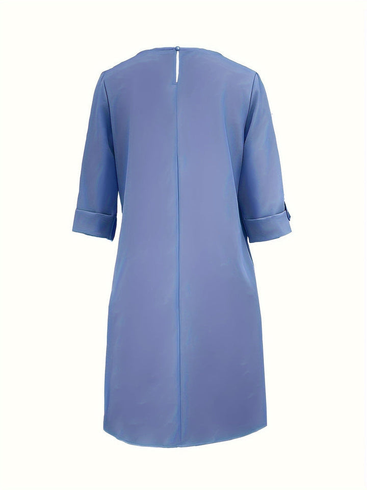 Kayana - Rochie Confortabilă cu Guler Rotund