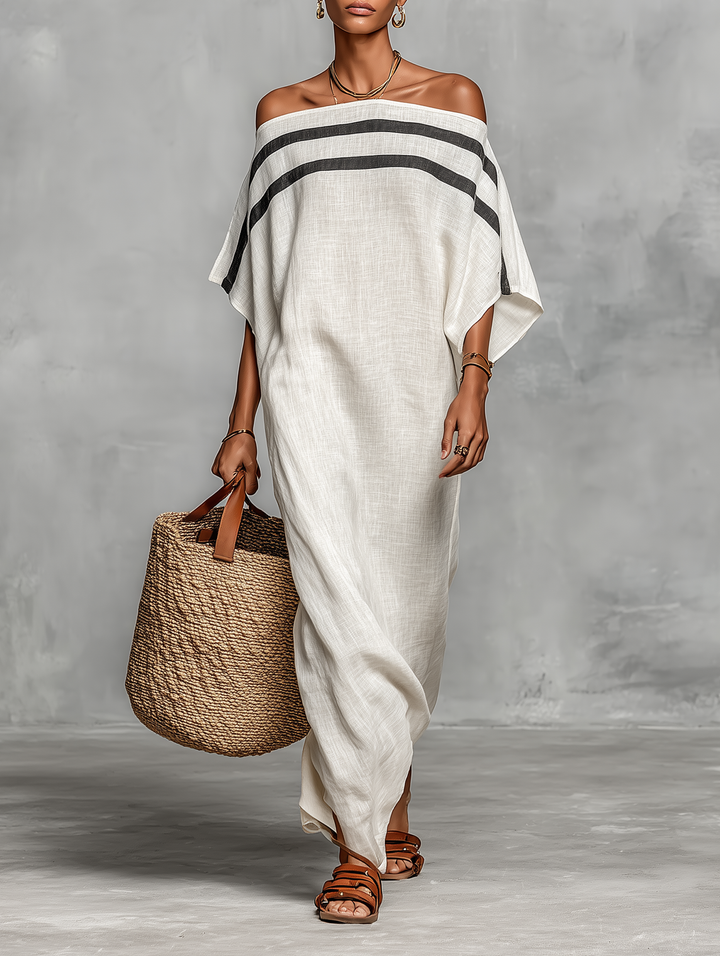 Vilina - Rochie Lungă Minimalistă Din In