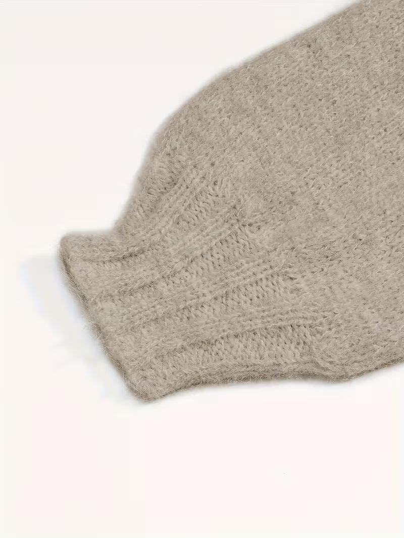 Dariya - Pulover Scurt și Moale Din Tricot