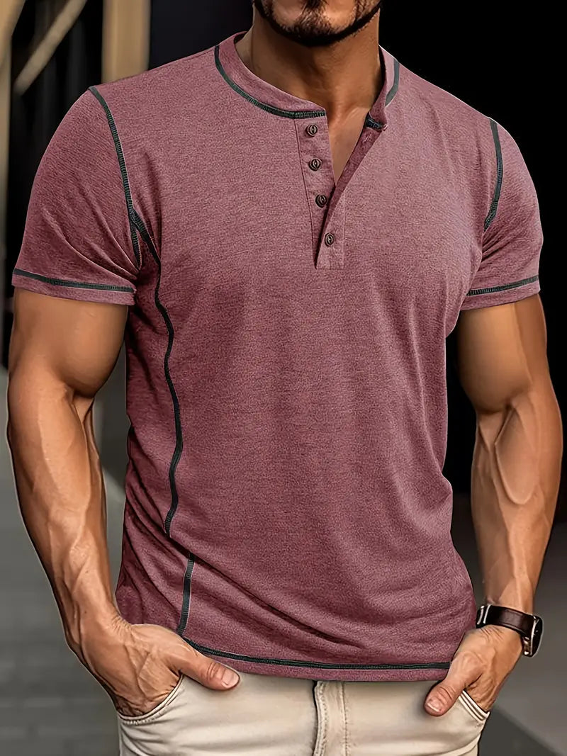 Orazio - Tricou Cu Mâneci Scurte și Nasturi