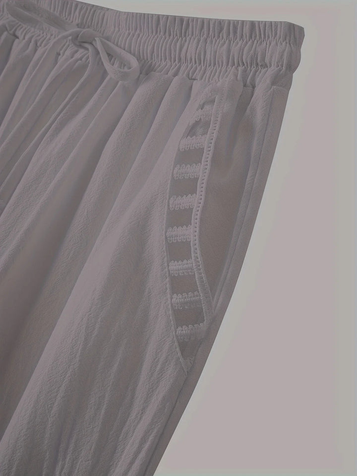 Tracey - Contrastul Trim Pantaloni Tăiați