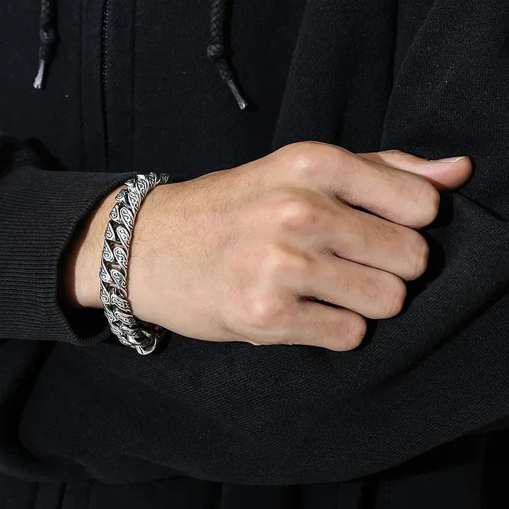 MotifLuxe - Brățară din Argint cu închizătoare Arabesc