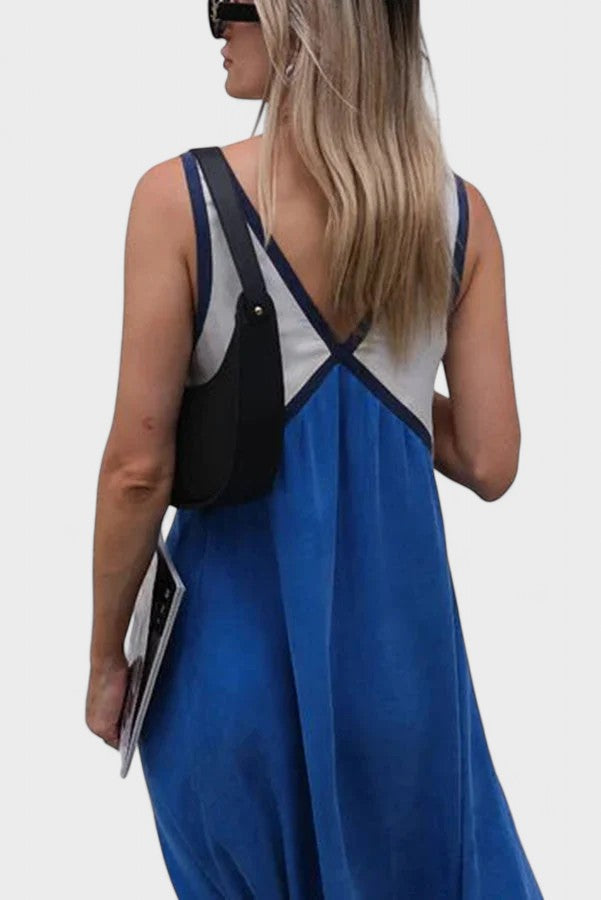 Vida - Rochie Lungă Elegantă Fără Mâneci