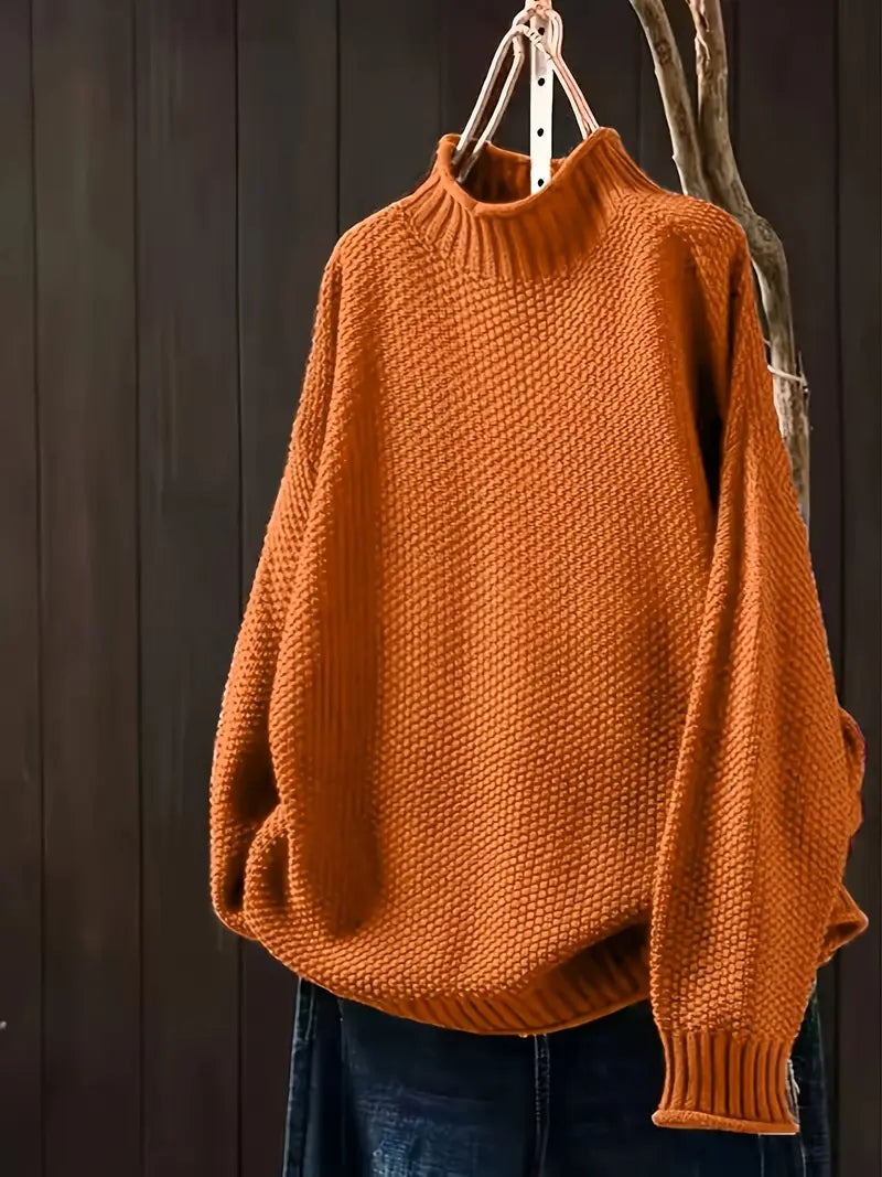 Pippa - Pulover Casual De Larnă Cu Mâneci Lungi