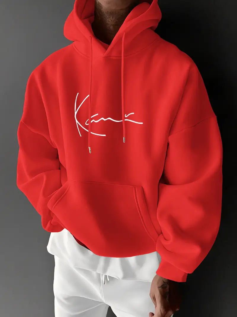 Jayasuriya - Hanorac Confortabil Cu Imprimeu Semnătură