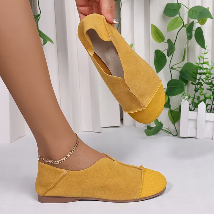 Bethan – Pantofi Fără Toc cu Vârf Pătrat Flexibili și Pliabili