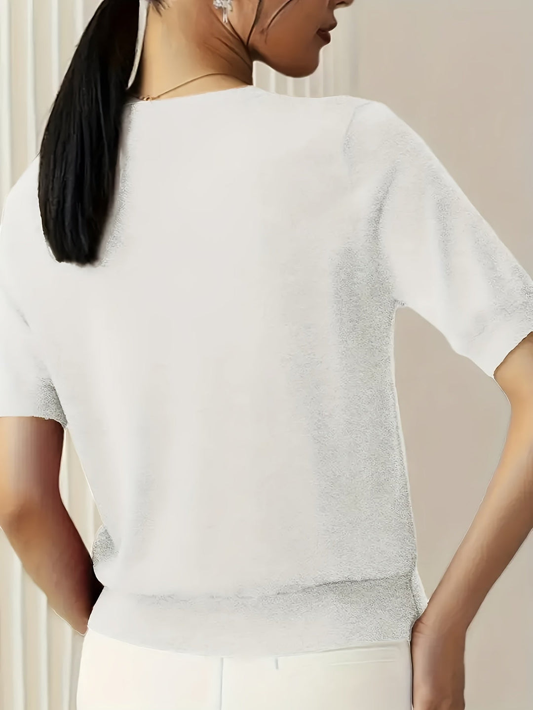 Jacquie - Tricou Ocazional  Cu Elasticitate Ridicată