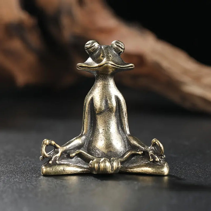 Meditoad - Suport Pentru Tămâie Din Metal, Cu Broască, De Eleganță Deosebită