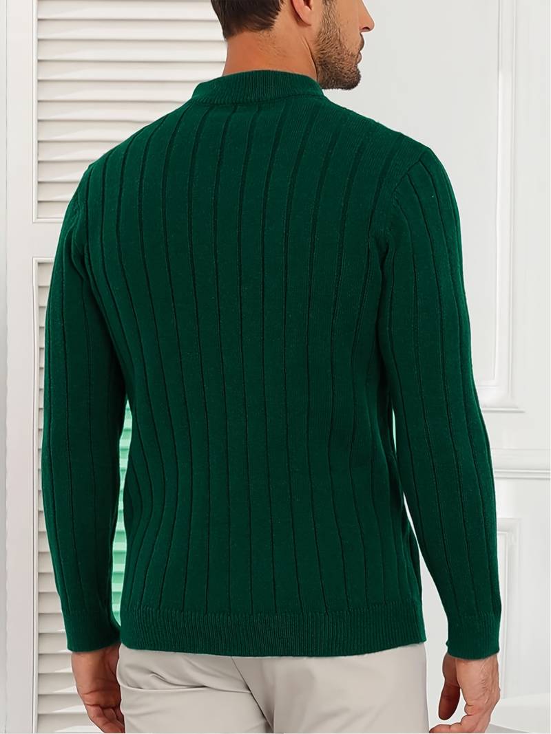 Yedidya - Pulover Casual cu Mâneci Lungi Din Tricot