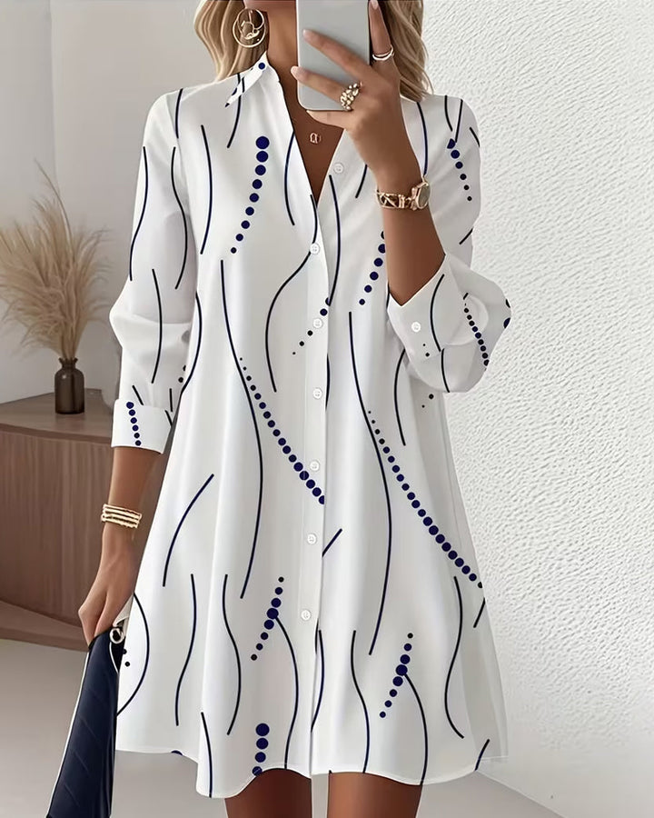 Belma – Rochie-Cămașă La Modă, Cu Nasturi
