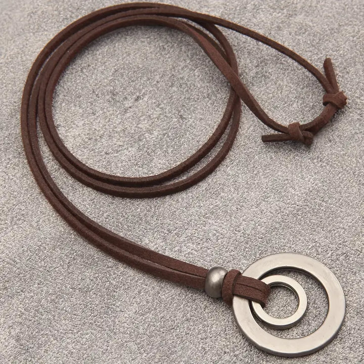 UnityRings - Colier Unisex Cu Pandantiv Dublu Cerc
