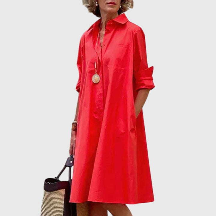 Oshadi - Rochie Mini Elegantă cu Buzunar