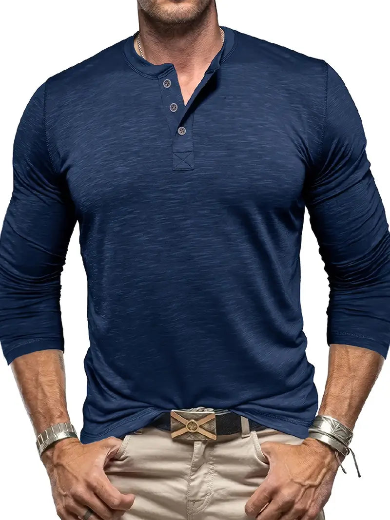 Randell - Tricou Casual Cu Mânecă Lungă