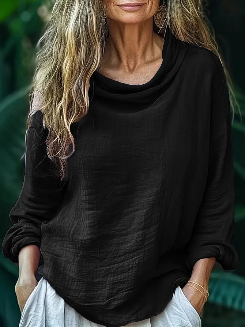 Hellen - Bluză Elegantă Cu Mâneci Lungi