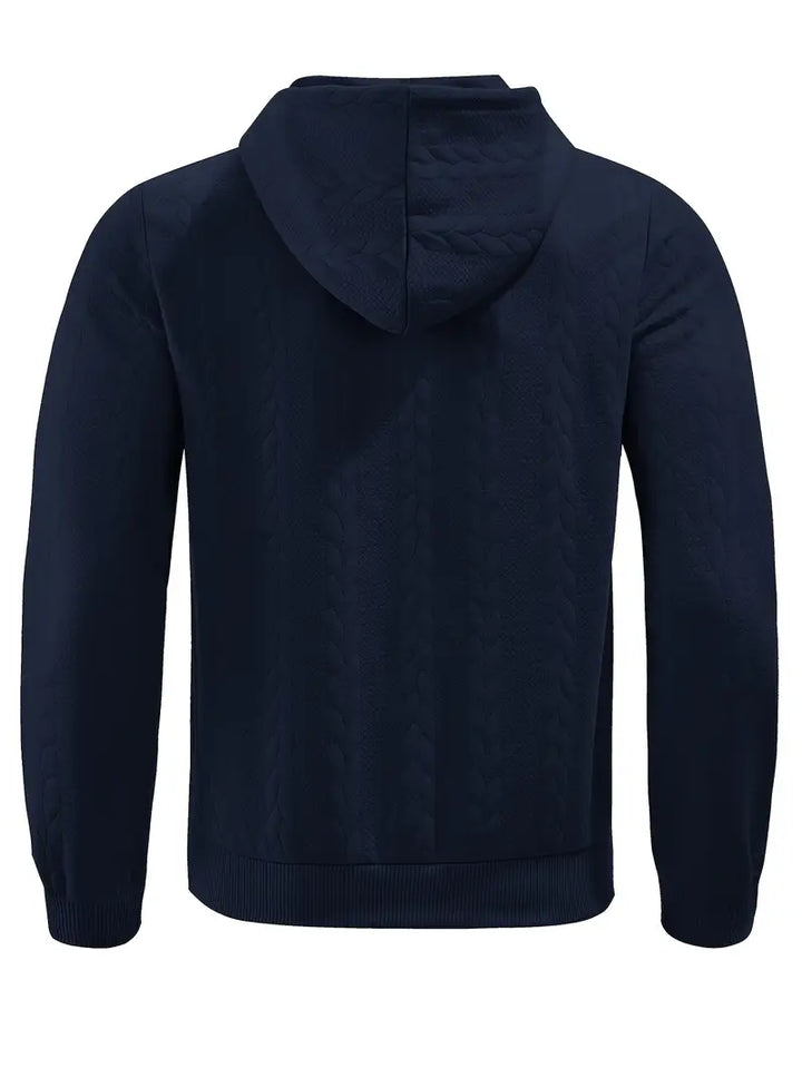 Philipp - Hanorac Casual Cu Glugă și Fermoar Cu Mâneci Lungi