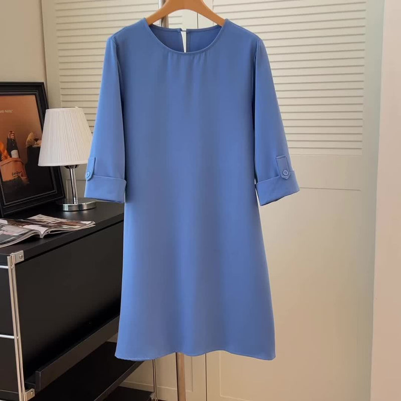 Kayana - Rochie Confortabilă cu Guler Rotund