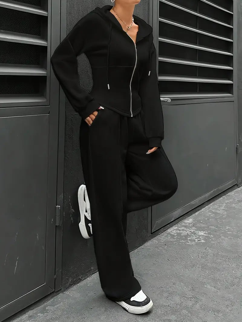 Nanci - Set Casual Cu Două Piese Cu Mâneci Lungi