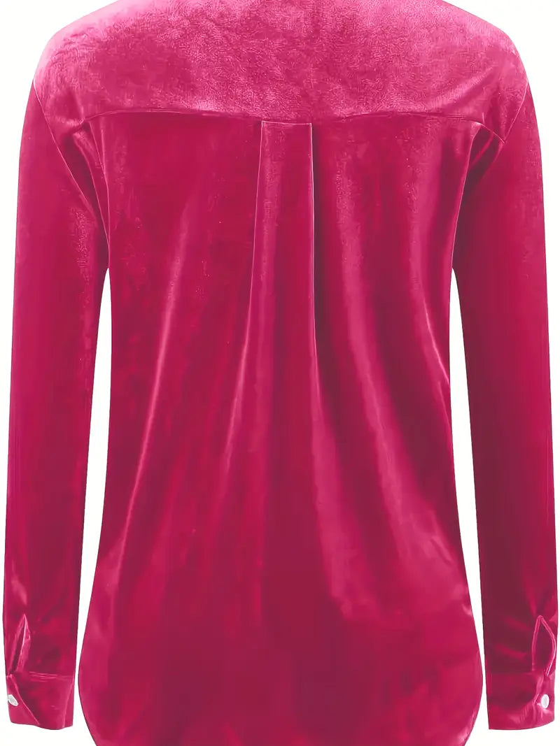 Geanie - Cămașă Cu Mâneci Lungi și Buzunare Frontale