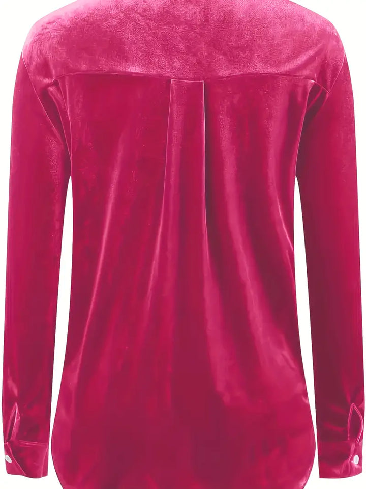 Geanie - Cămașă Cu Mâneci Lungi și Buzunare Frontale