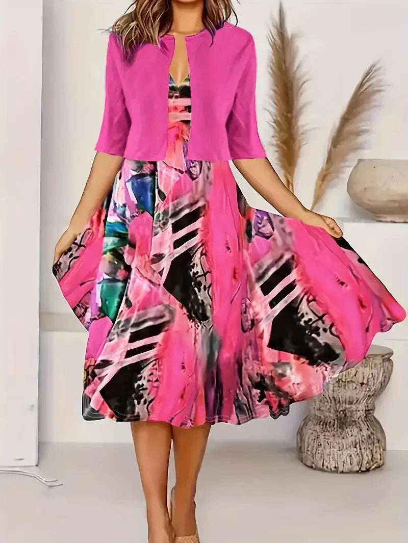 Vainoana - Set Elegant Din Două Piese Cu Fustă Lungă