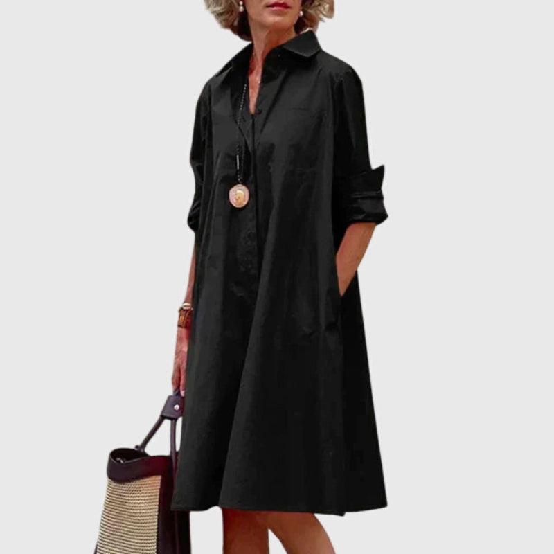 Oshadi - Rochie Mini Elegantă cu Buzunar