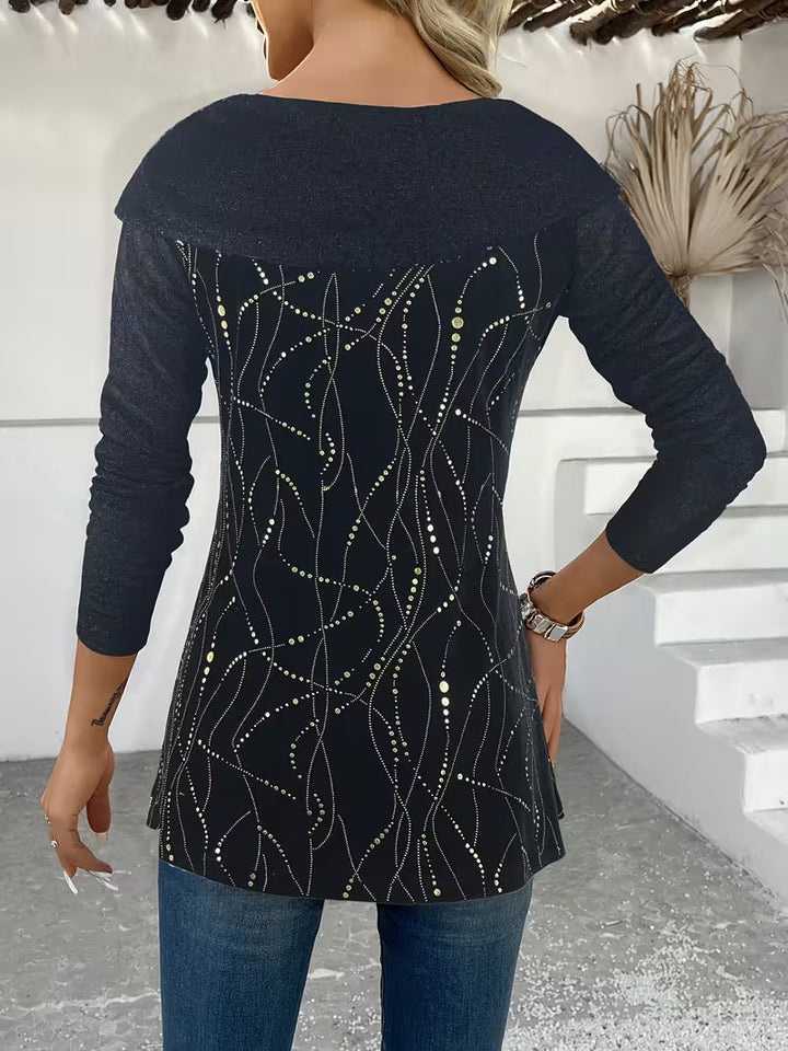 Zulikha – Bluză Elegantă Cu Mâneci Lungi