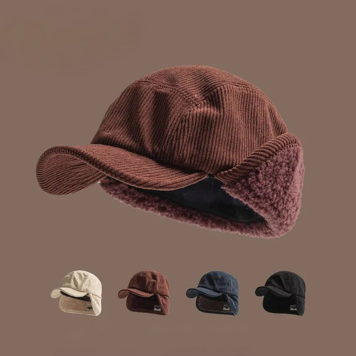 CozyFlaps - Șapcă cu Clapete Pentru Urechi și Nervuri