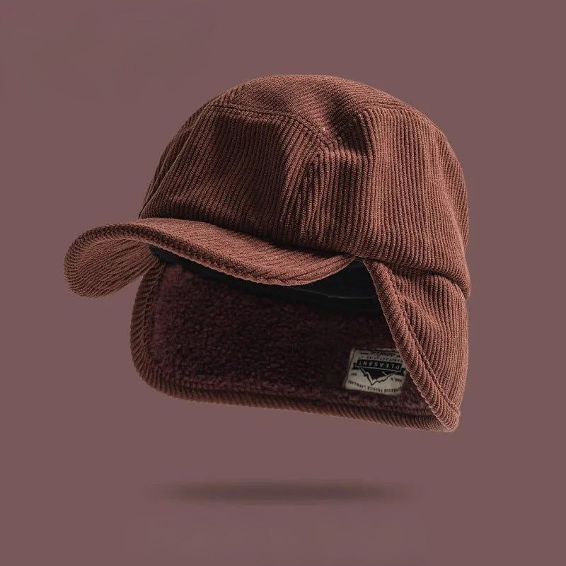 CozyFlaps - Șapcă cu Clapete Pentru Urechi și Nervuri
