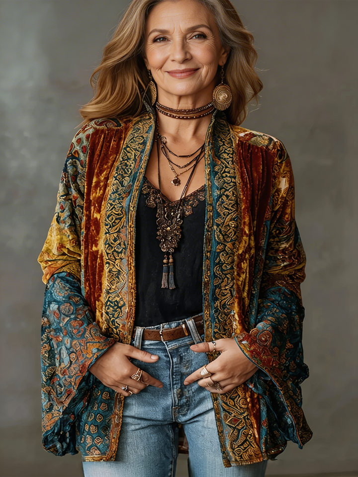 Elyska - Palton Kimono în Stil Boho