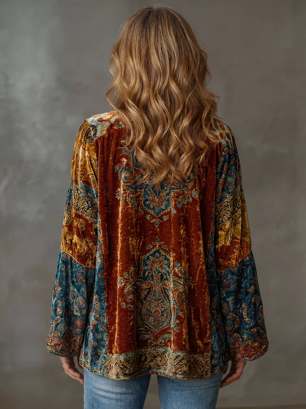 Elyska - Palton Kimono în Stil Boho