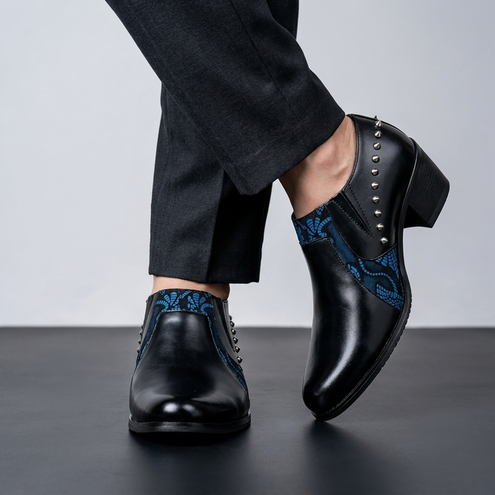 Vanderson - Pointed Toe Rivet High Heel Shoes
