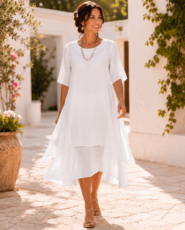 Isilde - Rochie Maxi Elegantă și Confortabilă