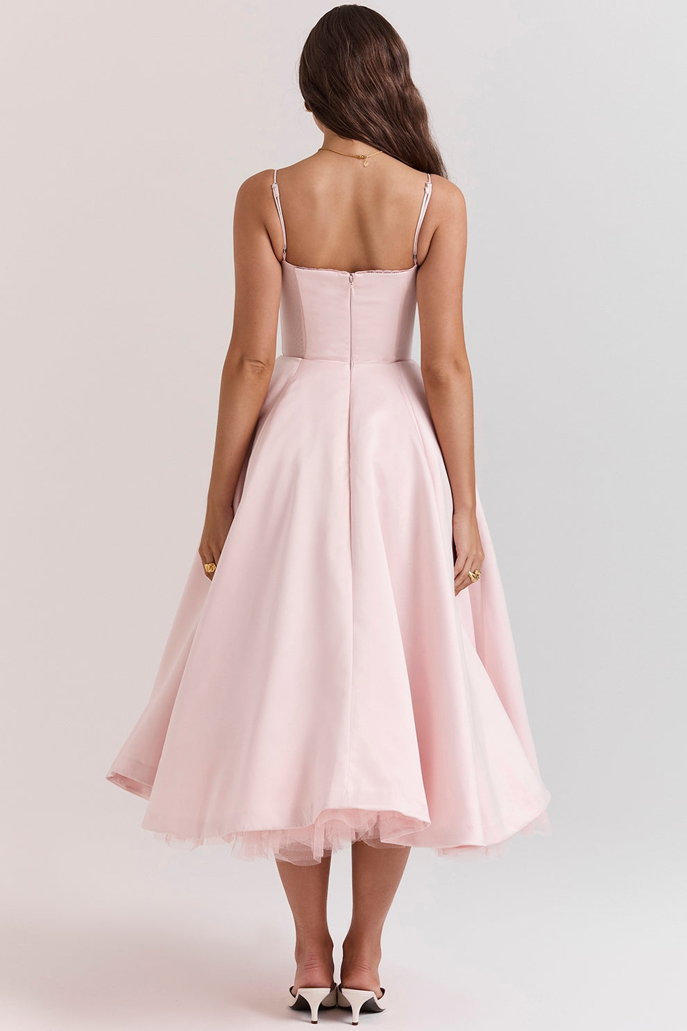 Arestina - Rochie Midi Din Tul La Modă