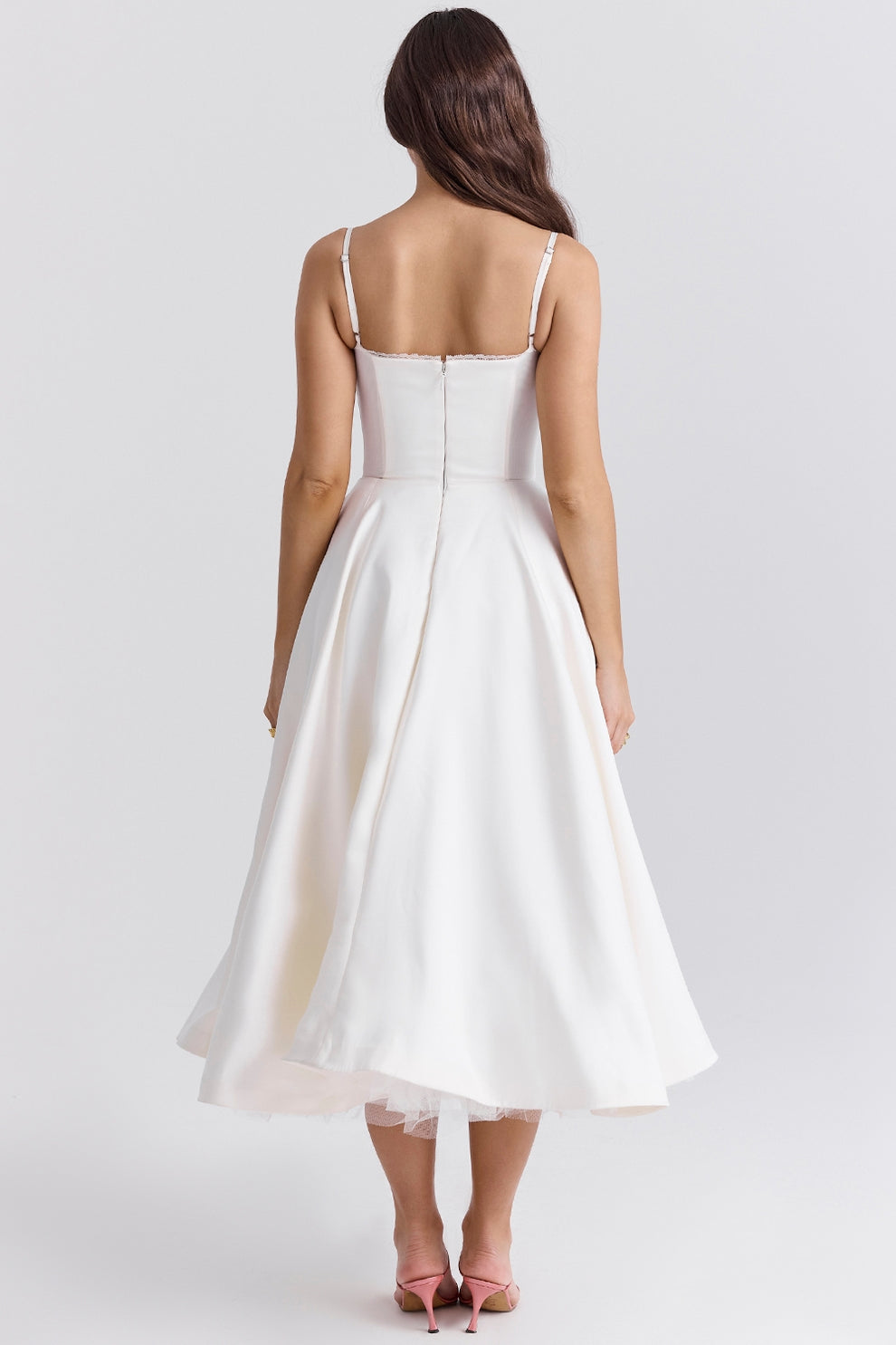 Arestina - Rochie Midi Din Tul La Modă