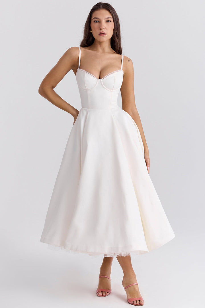 Arestina - Rochie Midi Din Tul La Modă