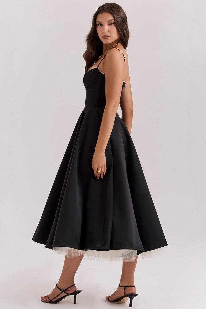 Arestina - Rochie Midi Din Tul La Modă