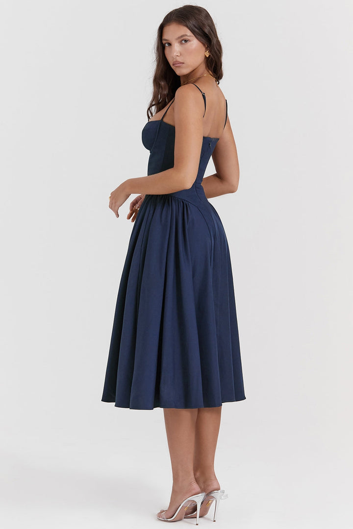 Maissa - Rochie midi Elegantă Fără Mâneci