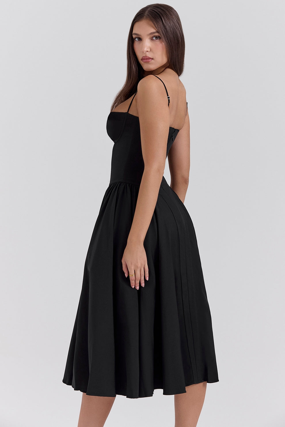 Maissa - Rochie midi Elegantă Fără Mâneci