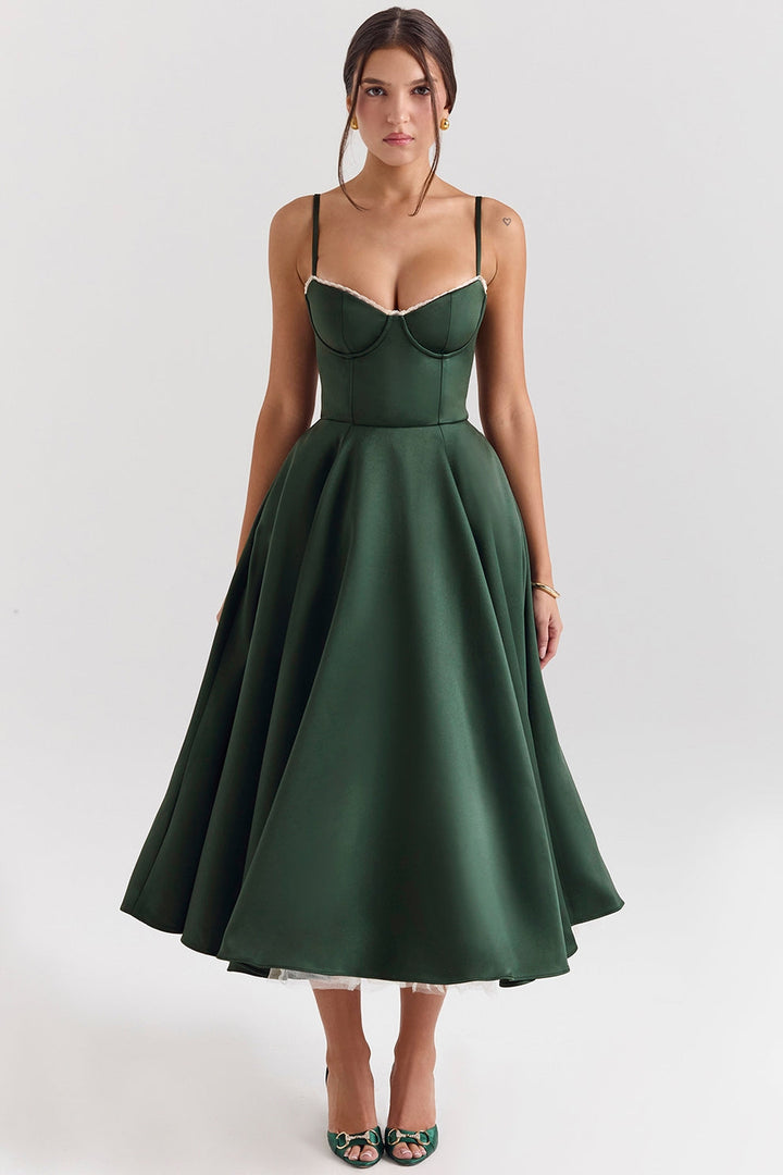 Arestina - Rochie Midi Din Tul La Modă