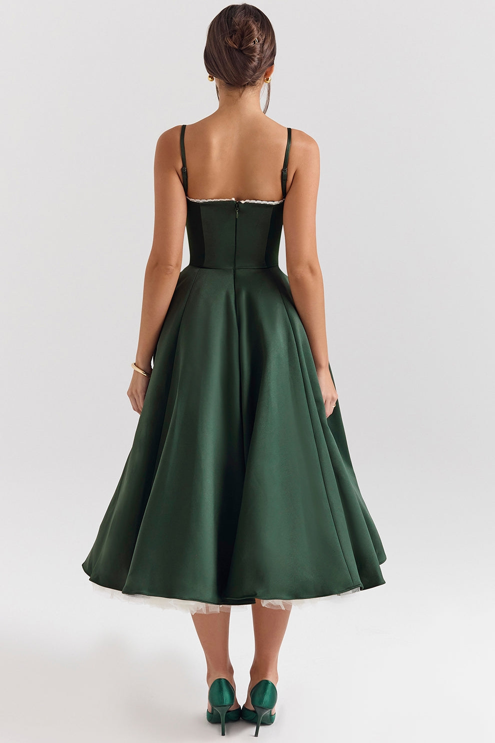 Arestina - Rochie Midi Din Tul La Modă