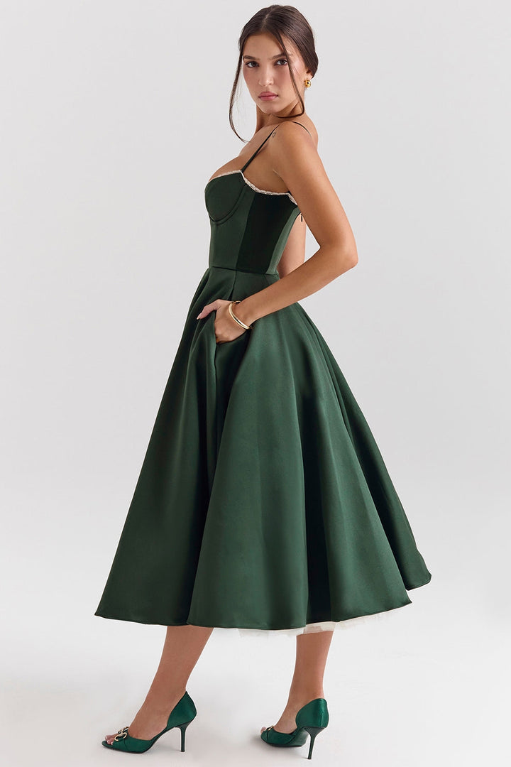 Arestina - Rochie Midi Din Tul La Modă